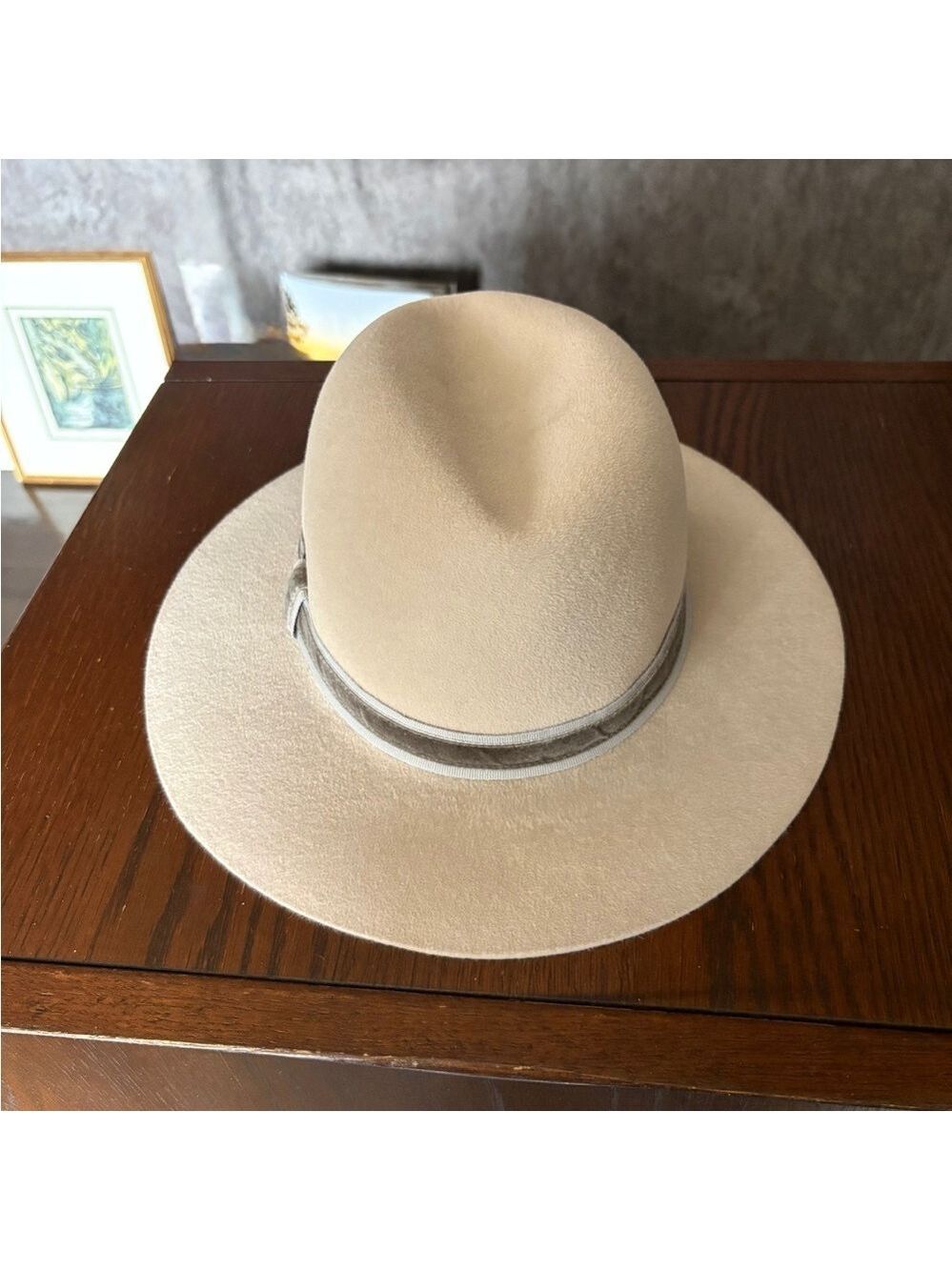 Cream Felt Fedora Hat